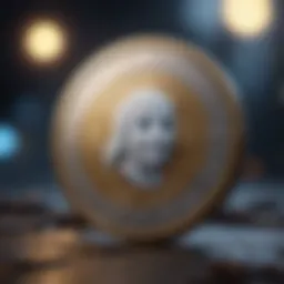 Illustration of the Casper Coin logo on a digital background