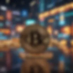 A graphic showing market trends in cryptocurrency.