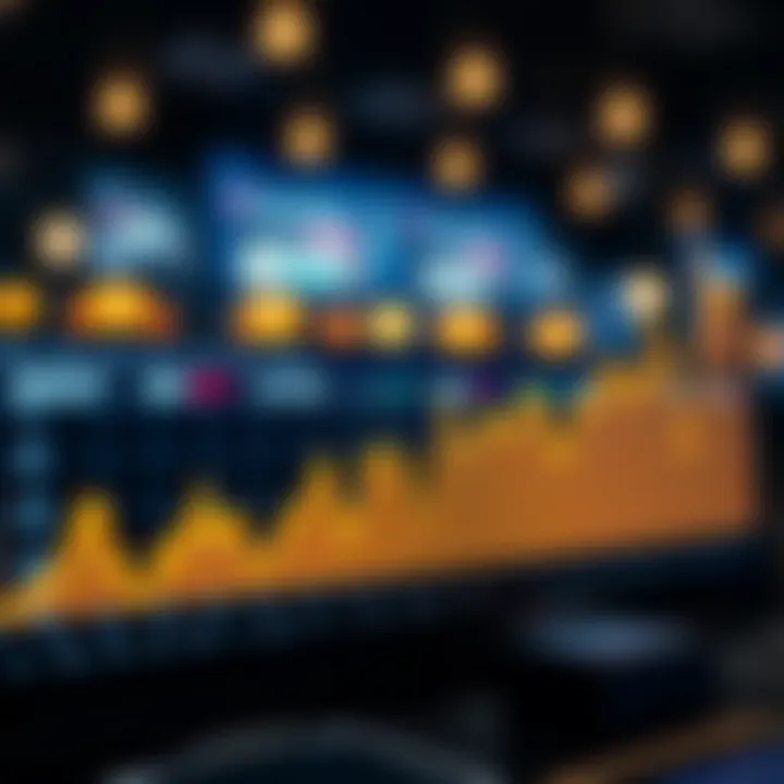 Graph showcasing Coinbase stock fluctuations