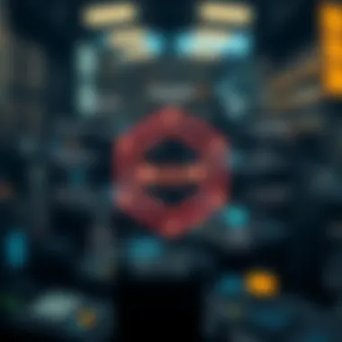 Blockchain Technology Applications Diagram highlighting blockchain technology and its applications in cryptocurrencies