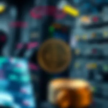 Blockchain and ERP Systems Illustration depicting blockchain technology alongside ERP systems