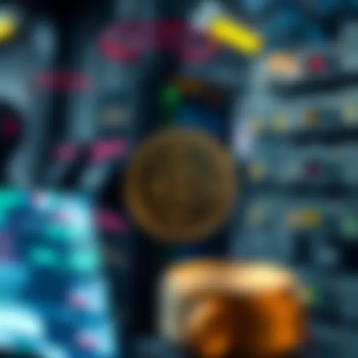 Blockchain and ERP Systems Illustration depicting blockchain technology alongside ERP systems