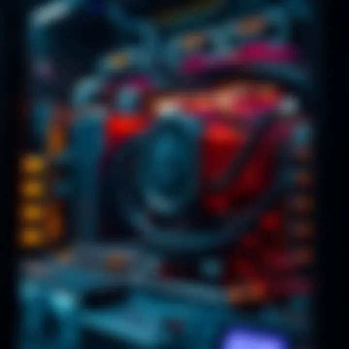 Cutting-edge Ethereum mining rig showcasing advanced hardware components