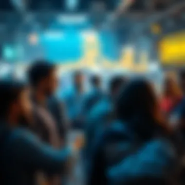 Community Engagement in Coinbase NFT An engaging depiction of community interaction and engagement within the Coinbase NFT ecosystem.