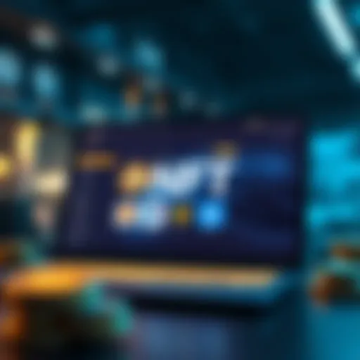 Coinbase NFT Platform Interface A visual representation of the Coinbase NFT platform interface showcasing various digital assets.