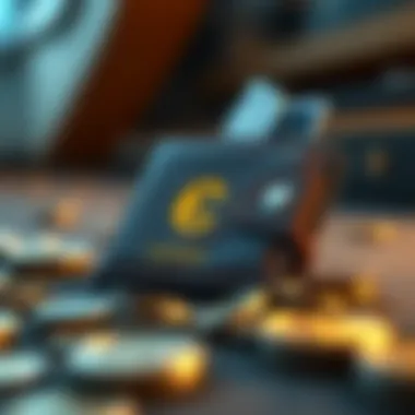 Functionalities of the Upgraded Coinbase Wallet Graphic illustrating functionalities of the upgraded Coinbase Wallet