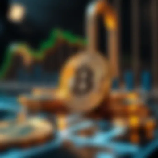 Visual representation of cryptocurrency gains