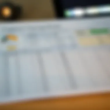 A visual representation of a customized Excel tracking sheet for monitoring cryptocurrency assets over time.