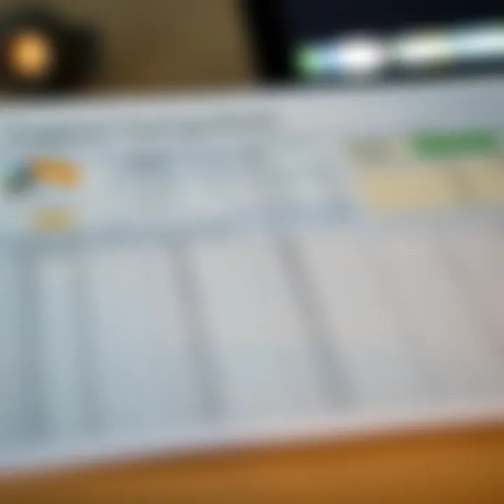 A visual representation of a customized Excel tracking sheet for monitoring cryptocurrency assets over time.