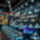 Optical Prism Showcase Stunning optical prism display in a specialty store