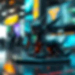 Digital artwork representing NFTs