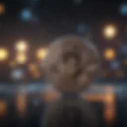 Visual representation of blockchain technology
