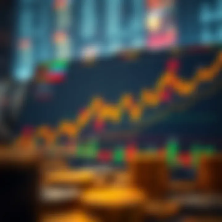 Chart illustrating cryptocurrency market dynamics