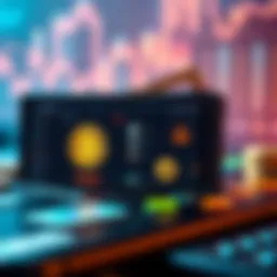 Cryptocurrency wallet interface showcasing diverse functionalities