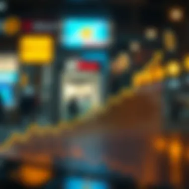 Graph showing the rise of cryptocurrency businesses over time