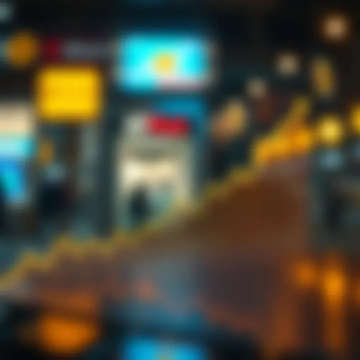 Graph showing the rise of cryptocurrency businesses over time