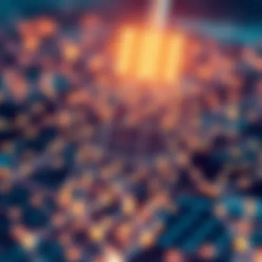 Visual representation of blockchain technology and its structure.