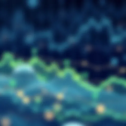 Visual representation of Ether transaction volume trends