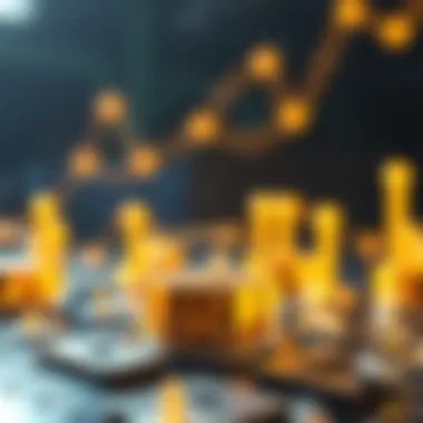 Conceptual illustration of blockchain technology