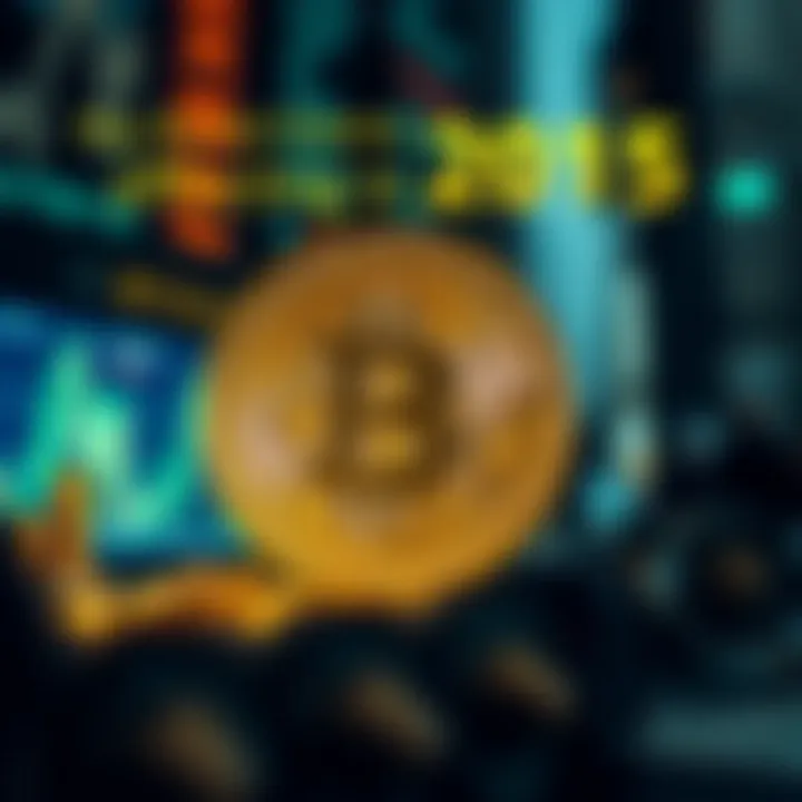 Infographic highlighting major market events impacting Bitcoin in 2015