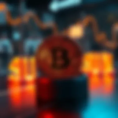 Innovative blockchain technology representation