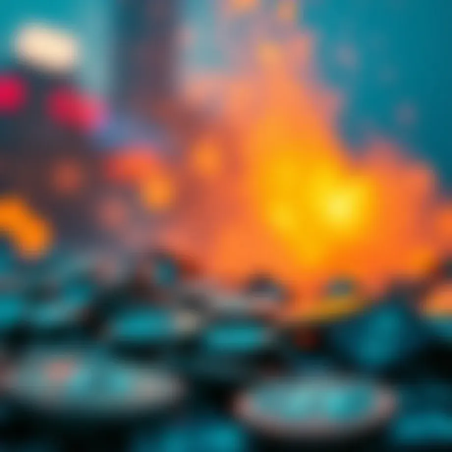 Visual representation of cryptocurrency airdrops