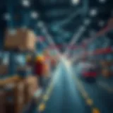 Visual representation of blockchain network in supply chain