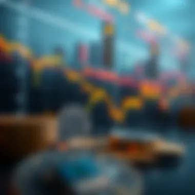 Cryptocurrency Trends Visualization Visual representation of cryptocurrency trends