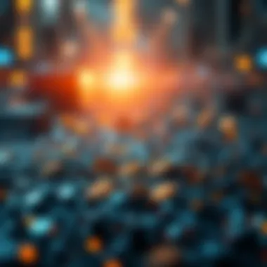 A conceptual image representing blockchain technology and its impact on finance.