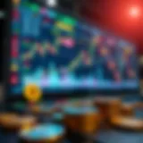 A vibrant cryptocurrency trading platform interface showcasing various digital coins.