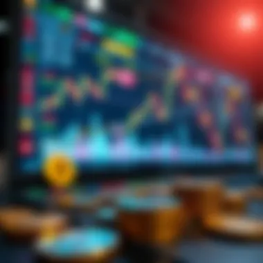 A vibrant cryptocurrency trading platform interface showcasing various digital coins.