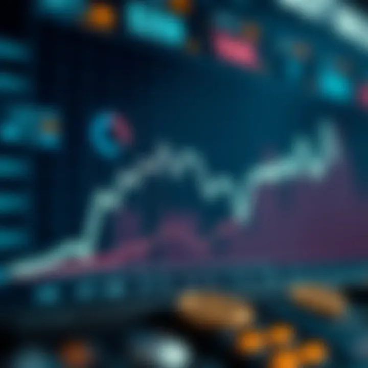 Graph illustrating the recent trends in cryptocurrency values over time.