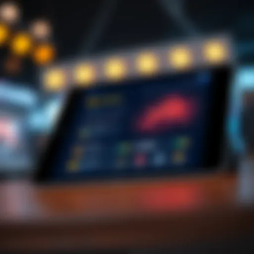 Coinbase Application Interface Coinbase application interface on iPad showcasing cryptocurrency options