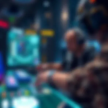 Innovative Game Mechanics in Blockchain Gaming A close-up of game mechanics in a blockchain-based game