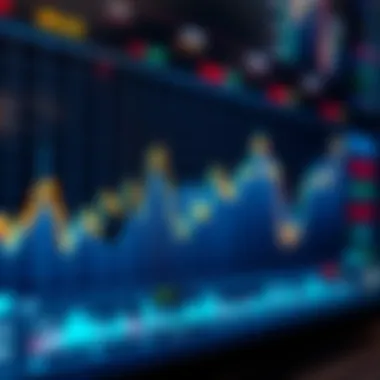 Graph illustrating stock performance trends