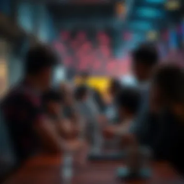 Community Engagement in Axie Infinity An artistic depiction of community engagement within Axie Infinity