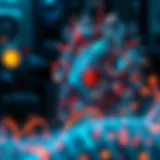 Digital representation of NFT art merging with musical elements