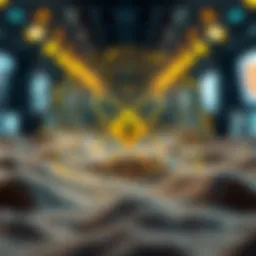 An intricate diagram showcasing sandbox play-to-earn game mechanics