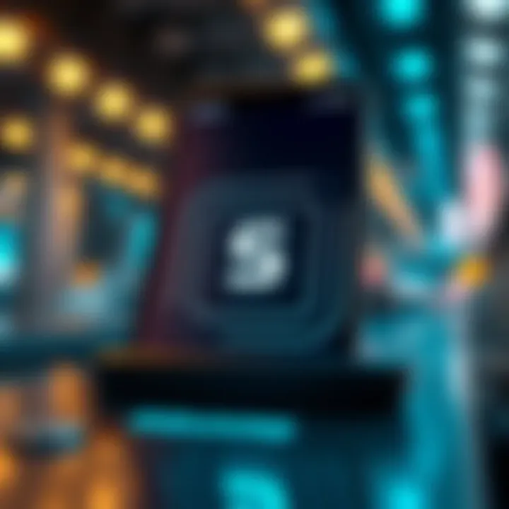 Square's Cryptocurrency Payment Interface An illustration showcasing Square's cryptocurrency payment interface