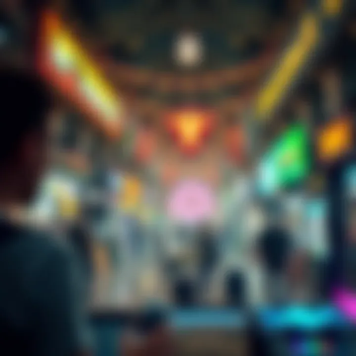 User Experience in NFT Marketplaces Illustration depicting user experience across multiple NFT marketplaces.