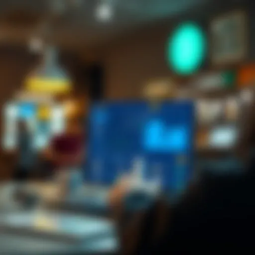 User Experience on Coinbase Marketplace Visual representation of Coinbase interface showcasing user experience