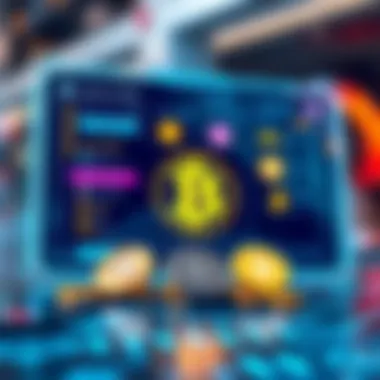 A modern digital wallet interface showcasing various cryptocurrencies