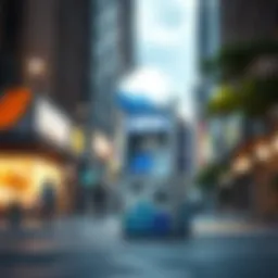 A CoinCloud ATM in an urban setting