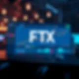 Visual representation of FTX trading interface