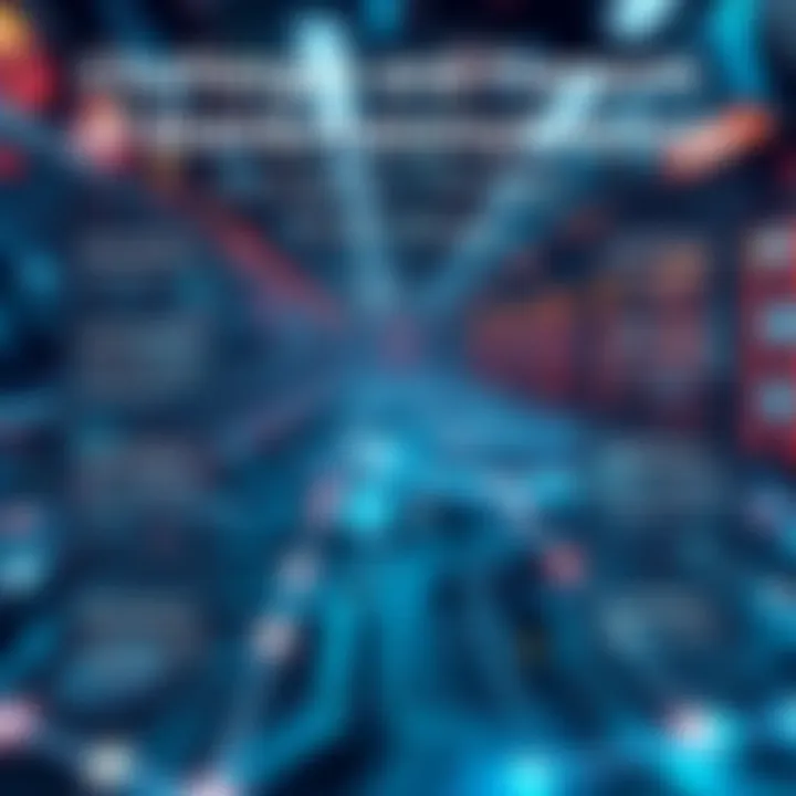 Challenges and Future Trends of Blockchain Technology An infographic illustrating the future trends and challenges of blockchain technology