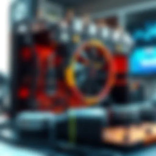 Understanding Helium Miner Components A detailed view of a helium miner setup showcasing its components