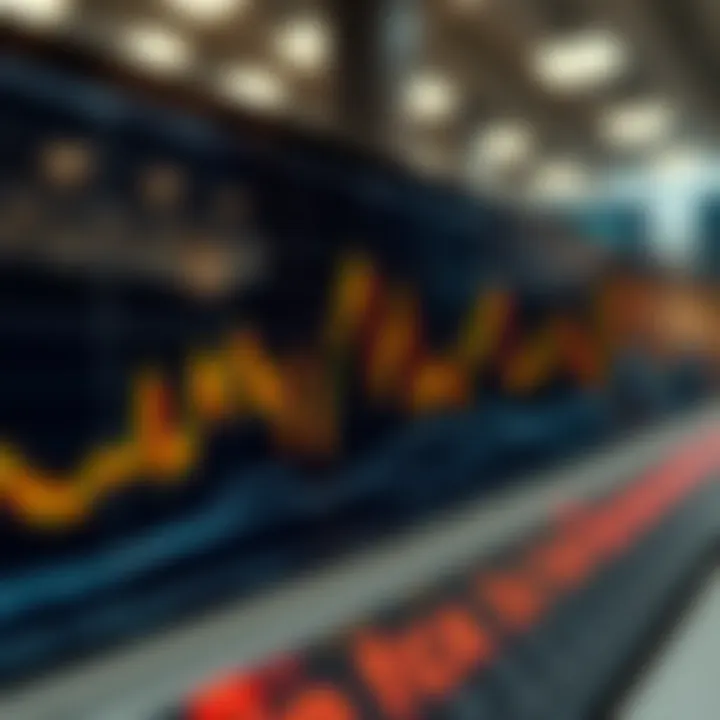 Visual representation of historical tick data trends