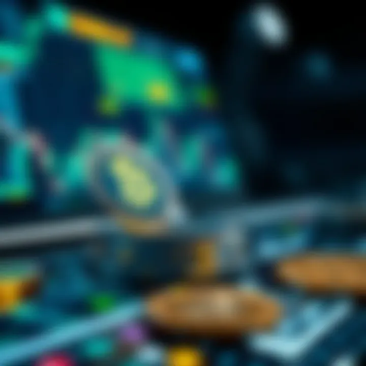 Cryptocurrency Transaction Visualization Visual representation of cryptocurrency transactions