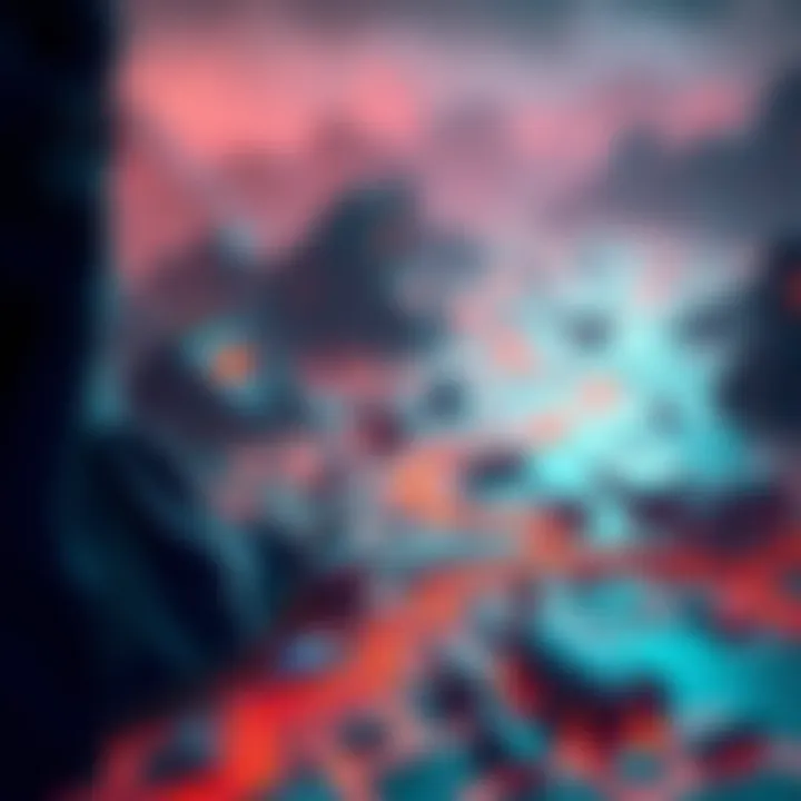 Navigating Risks in the NFT Landscape An illustration depicting risks associated with NFTs