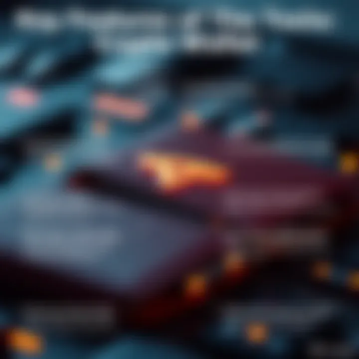 Key Features of the Tesla Crypto Wallet Infographic detailing key features of the Tesla Crypto Wallet